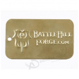metal embossed logo tag small embossed sign with holes