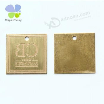 Plaque de cuivre logo personnalisé design rétro bronze vintage