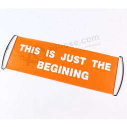 Fashion promotional hand held scrolling cheering banner