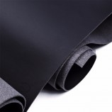 Manteau noir 100% PU en cuir synthétique pour chaussures