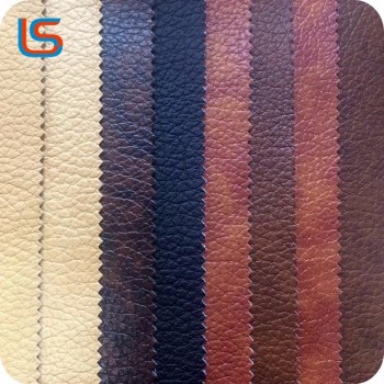 Fábrica profesional de cuero sintético en wuxi, semi sofá de cuero