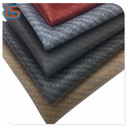 Tone tone color popular design  PVC synthetic artificial leather for decoration