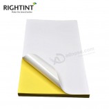 Prezzo di fabbrica a3 a4 80gsm alta lucido autoadesivo rivestimento di carta