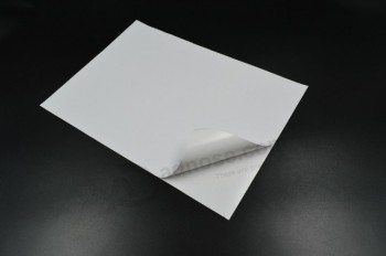A3 autocollant adhésif feuilles de papier sans bois pour l'impression d'étiquettes