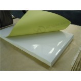Wholesale custom high quality 80gsm mirror coated/ mirrorkote/ cast coated sticker paper