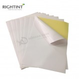 Qualidade assegurada a3 a4 80gsm alto brilho auto-adesivo revestimento revestimento de papel