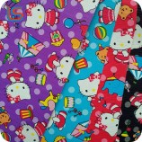 Multicolour cartoon printed by transfer film for handbag pvc leather