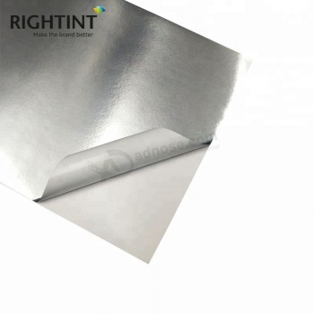 80Gsm Soft Metal Silver Aluminium Foil Film Self Adhesive Backed Paper Sheet