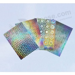 Wholesale custom high quality holographic Paperboard ; laser paper cardboard