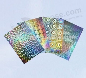 Wholesale custom high quality holographic Paperboard ; laser paper cardboard