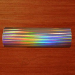 Papel metalizado holográfico colorido do preço de fábrica para a embalagem do presente