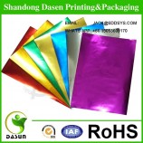 Wholesale custom high quality Rainbow hologram metalized paper