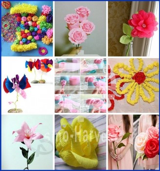 17gsm can be custom color crepe paper with cheap price and high quality