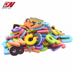 Colorato eva schiuma magnetica alfabeto frigo magnete eva giocattoli educativi per bambini jigsaw puzzle