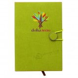 Caderno de couro pu de alta qualidade com logotipo do cliente ou informações da empresa