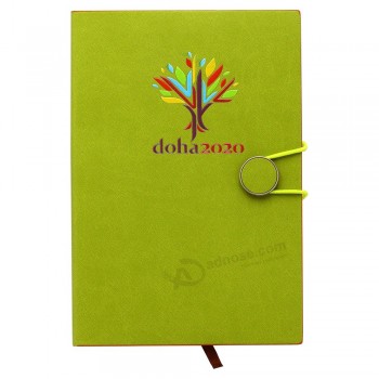 Hoge kwaliteit pu lederen notebook met logo van de klant of bedrijfsinformatie