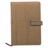 Promoção personalizada barato pu caderno de couro, moda pu diário de couro, livro de nota de couro personalizado