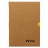 OEM con el logotipo de las marcas de Shenzhen, diario de papel amarillo reciclado. Cuaderno con tapa