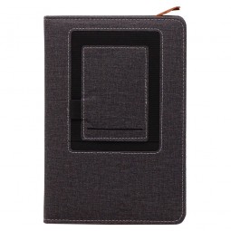 wholesale custom notebook A5 B5 PU fabric hard cover notebook
