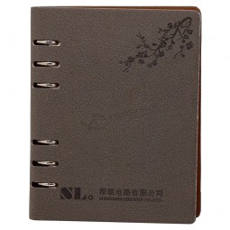 Hard cover embossed logo notebook  Silicone Cover Notebook  for office supplies