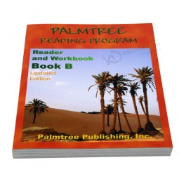Cheap customized full color paperback softcover book printing with your logo