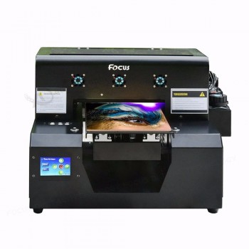 Uv led stampante stampante flatbed uv a4 6 colori stampante a getto d'inchiostro carta pvc