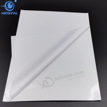 Material de impresión impermeable de pvc adhesivo en hojas de papel