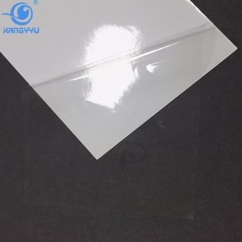 Auto-adesivo 80um pvc folha de adesivo de plástico transparente