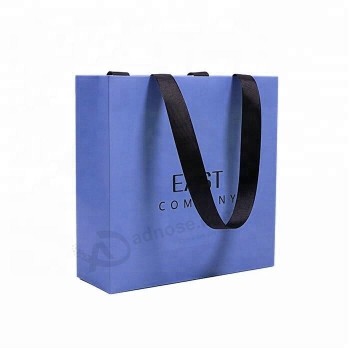 Logotipo personalizado e tamanho de papel saco de compras de papel reutilizável saco de embalagem com alça