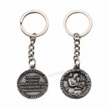 Zinc Alloy Custom Blank Silver Metal Keychain