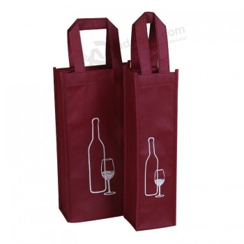 품질 보증 재사용 병 와인 로고가 아닌 짠 가방