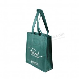 Machine sewing eco-friendly non woven tote bag shopping bag in stock with your logo