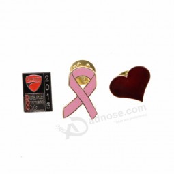 Heart Shape Cheap Badge Button/novelty Pin Badge/metal Lapel Pin For Sale