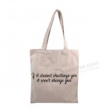 Goedkope prijs zware natuurlijke plain canvas tas 12 oz katoen canvas draagtas met logo