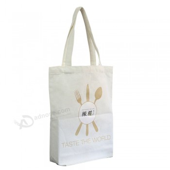Logo stampato in cotone 100% in cotone biologico con stampa personalizzata borsa standard in cotone tote bag in cotone