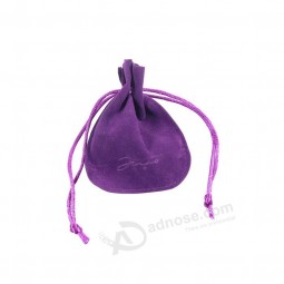 Personalizado aceito pequeno tamanho colorido personalizado saco de veludo com cordão bolsa para embalagem de jóias
