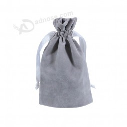 Extra Large Velvet Fabric Drawstring Bag For Shoe Gift Jewelry Bag With Customized Logo Printing
