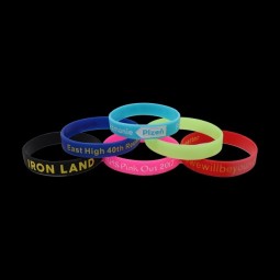 Silicone Wristbands Customized Personalized Logo Silicone Bracelet For Event Leading Manufacture