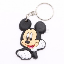 Plastic PVC rubber custom key chain with logo