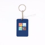 New custom 3d keyring metal pvc keychains for Christmas with your logo