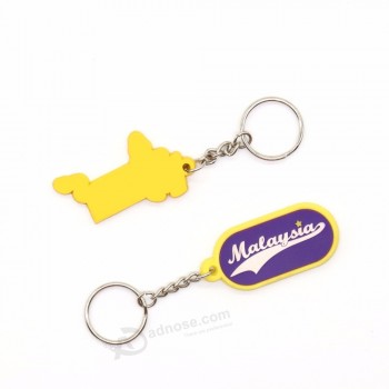 Promotional custom made 3d soft pvc rubber keychain with your logo