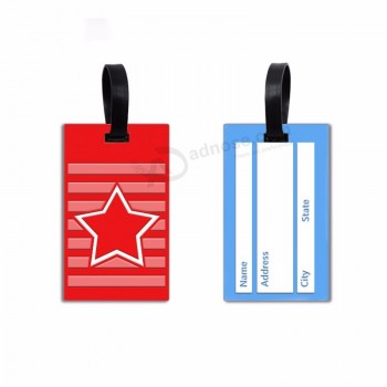 Regali promozionali pvc personalizzato tag bagagli con tag logo bag personalizzato