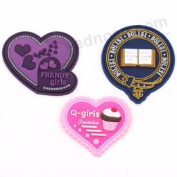 Embossed Logo PVC Epoxy Garment Clothing Bag Shoe Brand 3d custom patch with high quality