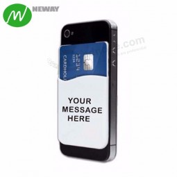 Silicone Rubber Credit Card Holder For Cell Phone
