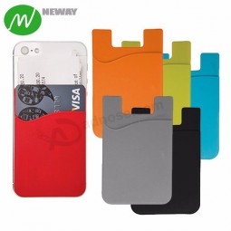 Back Sticky Silicone Mobile Phone Card Wallet