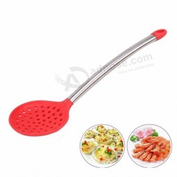 Amazon Hot Sale Slotted Soup Silicone Colander Spoon