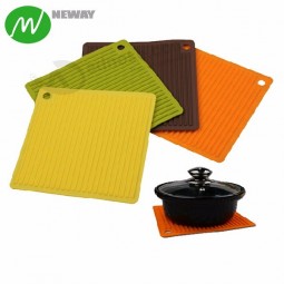 Heat Resistant Silicone Coffee Cup Mat With Hook Hole