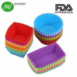Recycled Silicone Square Baking Cupcake Liners
