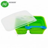 2 Compartments FDA Collapsible Silicone Food Container