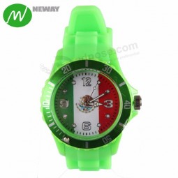 World Cup Souvenir Silicone Straps Italy Flag Watch